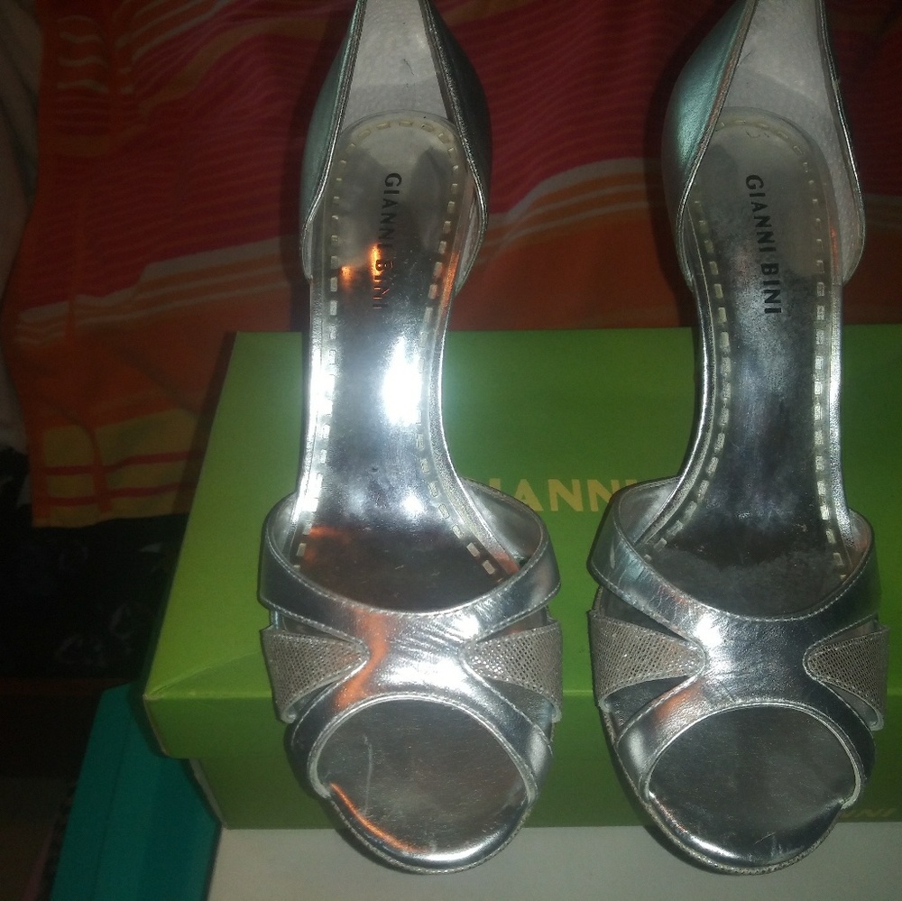 Sliver High Heels by Gianni Bini